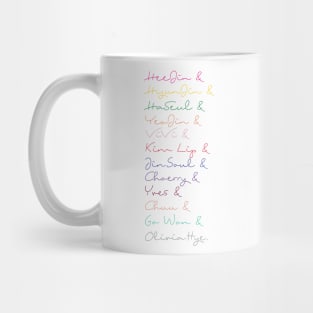 LOOΠΔ OT12 names (w/o squares) Mug